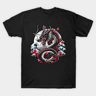 Cosmic Dragon Fusion Elevate Your Wardrobe with UFO Magic T-Shirt